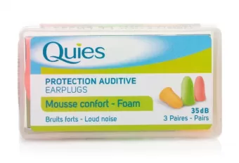 Quies Foam Ear Plugs - 3 Pairs