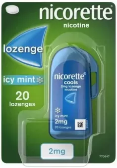 Nicorette Cools Icy Mint 2mg Nicotine – 20 Lozenges