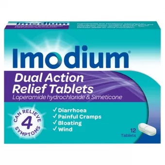 Imodium Dual Action Relief - 12 Capsules