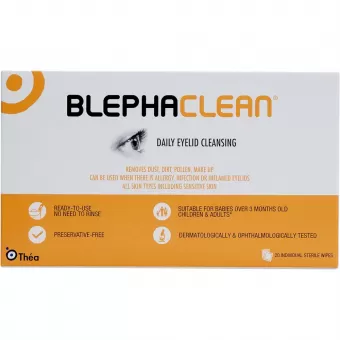 Blephaclean Daily Eyelid Cleansing Wipes - 20 Wipes