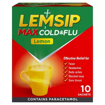 Lemsip Max Cold & Flu Lemon - 10 sachets