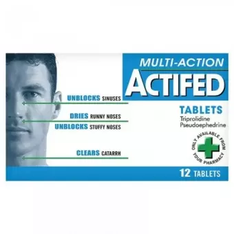 Actifed Multi-Action - 12 Tablets