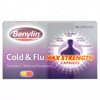 Benylin Cold and Flu Max Capsules 16 - Capsules
