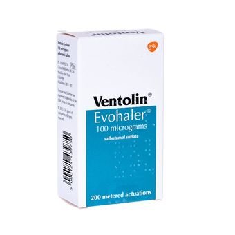 Ventolin Salbutamol Evohaler 100 micrograms Buy Online Cloud Pharmacy